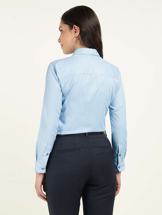 women collared long sleeve regular fit shirt - 22320771 -  Standard Image - 3