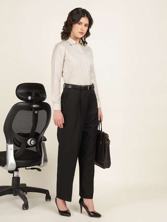 women collared long sleeve regular fit shirt - 22320779 -  Standard Image - 5