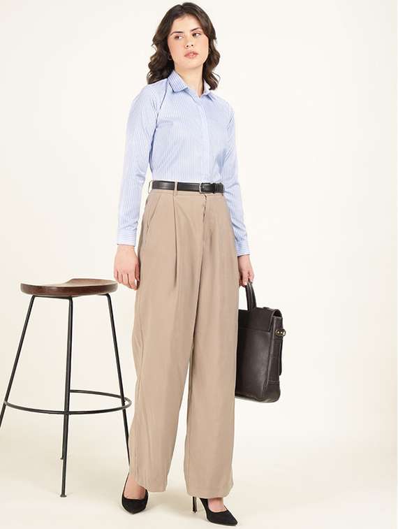 women collared long sleeve regular fit shirt - 22320780 -  Standard Image - 3