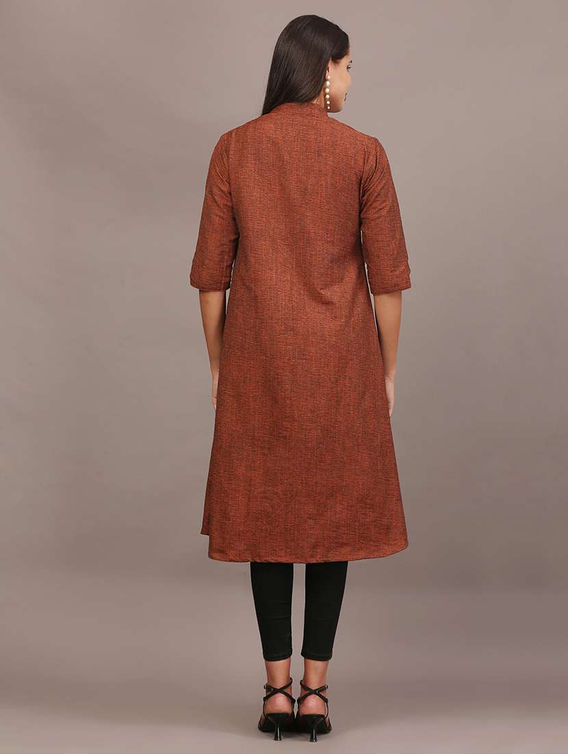 women self designed three quarter sleeve long shrug - 22320790 -  Standard Image - 5