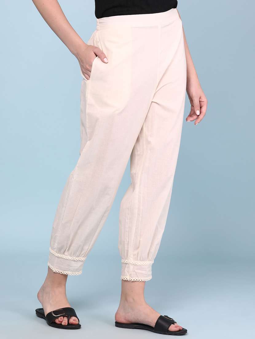 women solid mid rise salwar - 22320906 -  Standard Image - 3