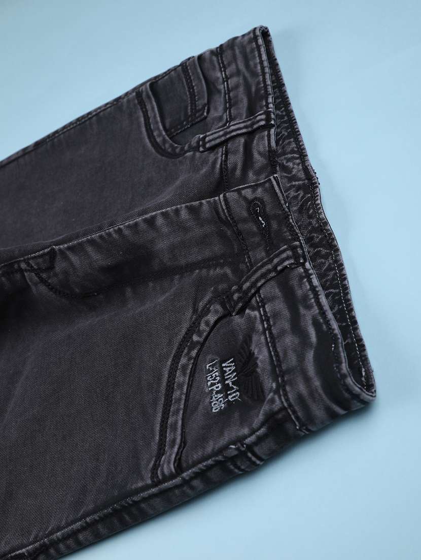 black poly cotton plain jean - 22321028 -  Standard Image - 3