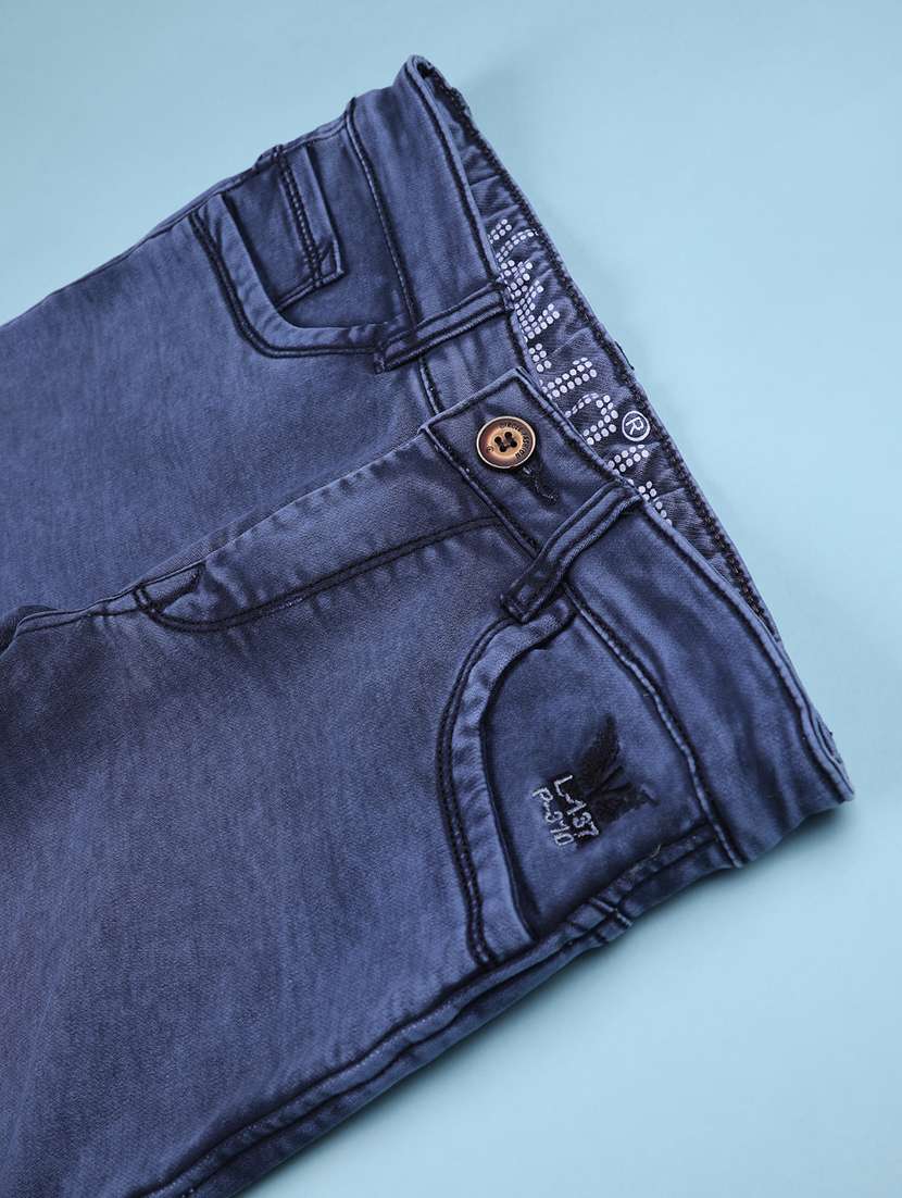 blue poly cotton plain jean - 22321030 -  Standard Image - 3