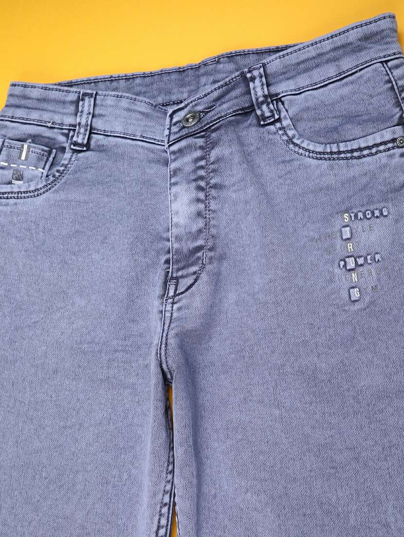 boys solid mid rise slim jeans - 22321077 -  Standard Image - 3