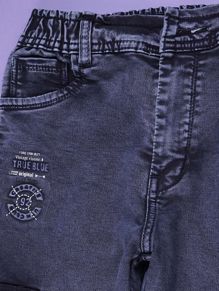 blue poly cotton plain jean - 22321125 -  Standard Image - 3