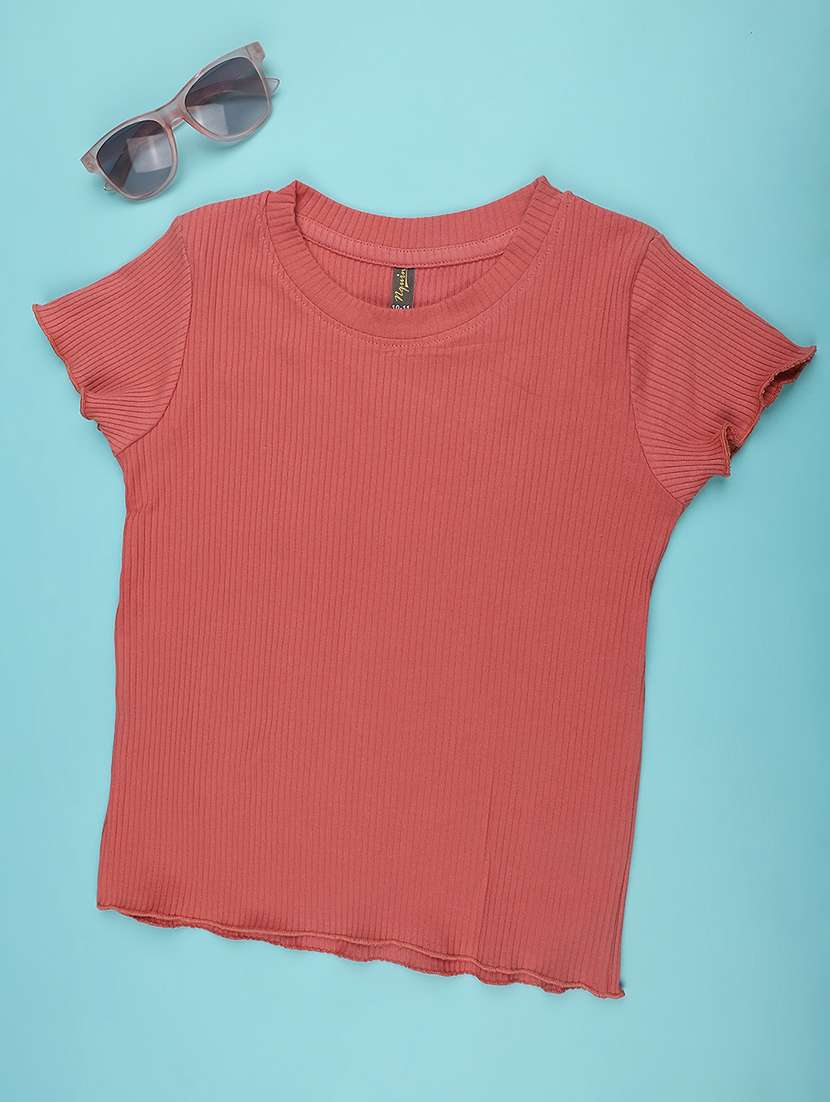 peach cotton blend tshirt