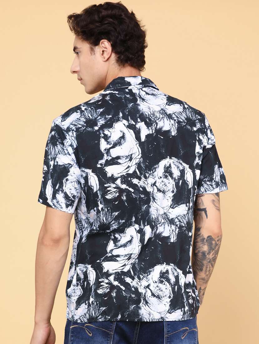men blue cotton casual shirt - 22321332 -  Standard Image - 3