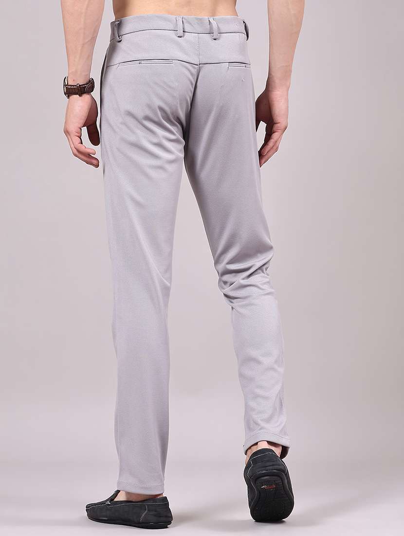 men solid mid rise chinos casual trouser - 22321339 -  Standard Image - 3