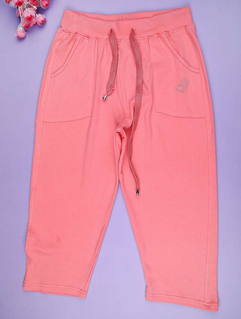 coral cotton three fourths shorts and threefourth