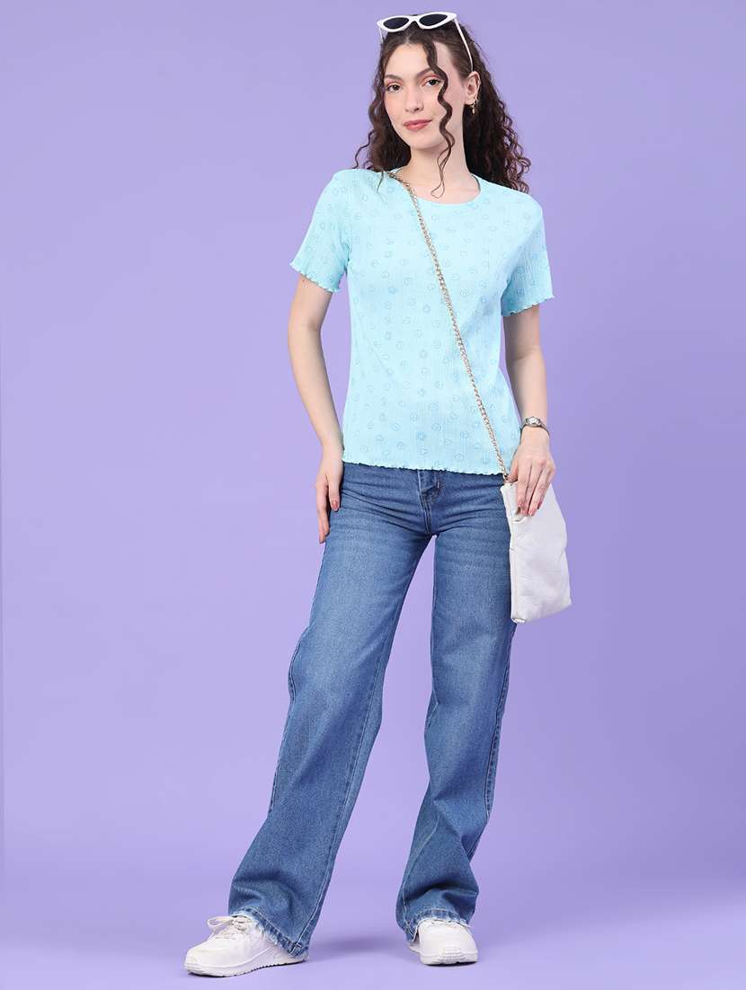 women printed round neck t-shirt - 22321519 -  Standard Image - 5