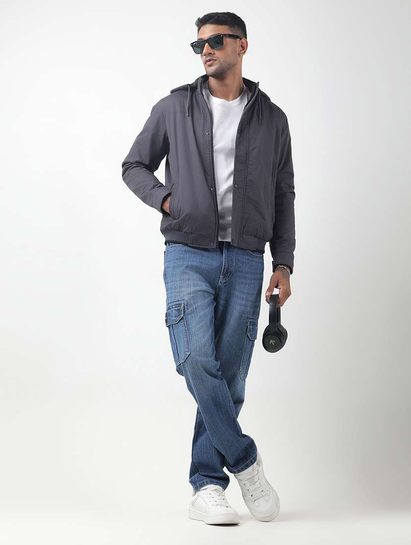 men solid long sleeve casual jacket - 22321707 -  Standard Image - 5