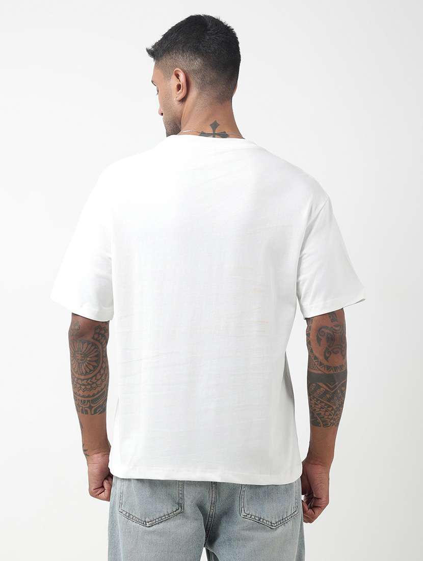men front print short sleeve oversized t-shirt - 22321742 -  Standard Image - 3