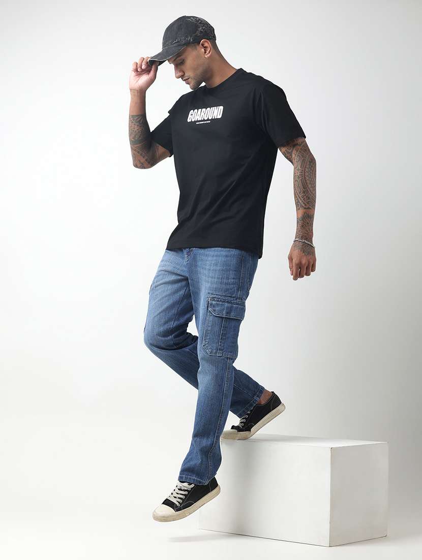 men chest print short sleeve regular fit t-shirt - 22321748 -  Standard Image - 5