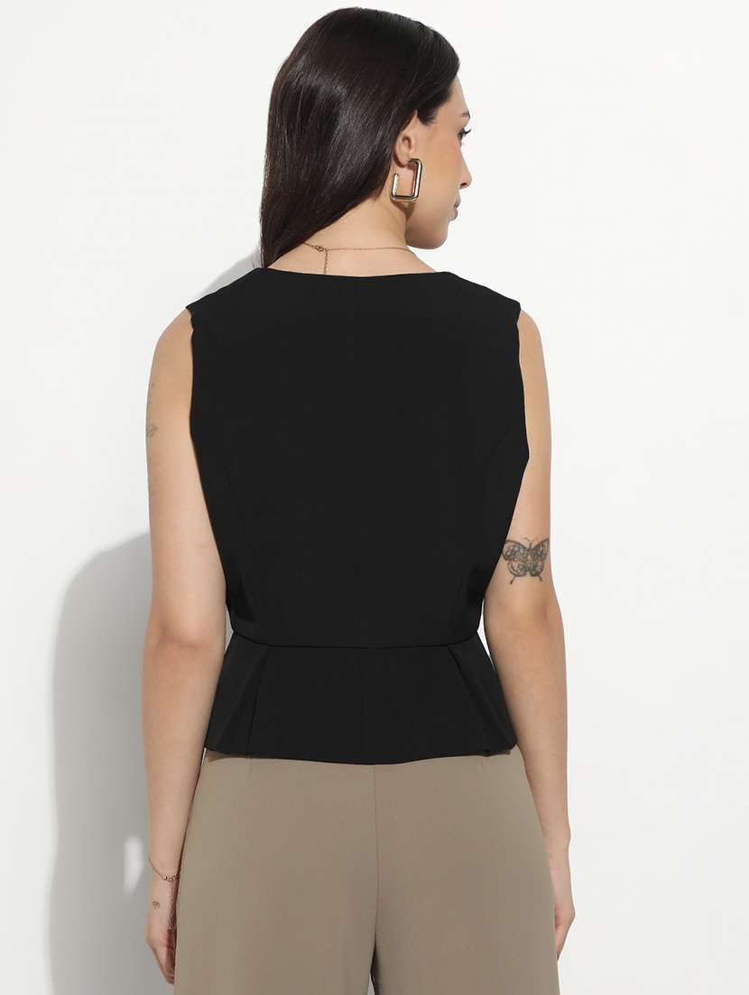 women solid sleeveless vest top - 22321781 -  Standard Image - 3