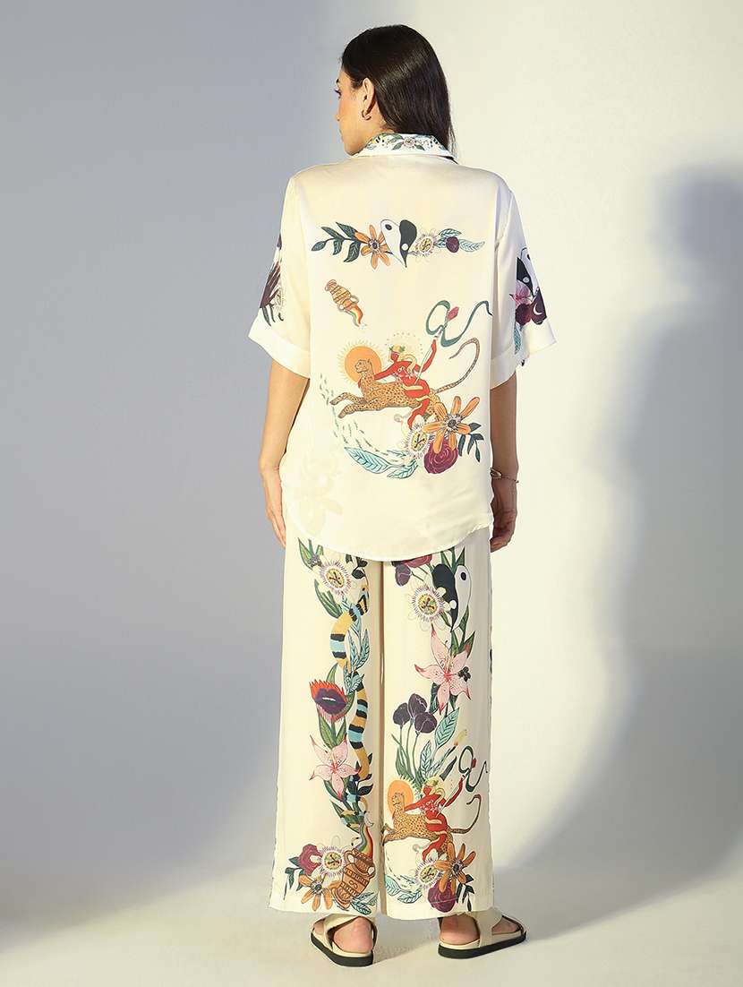 Women Printed Shirt And Trouser Co-ord Set - 22321834 -  Standard Image - 5