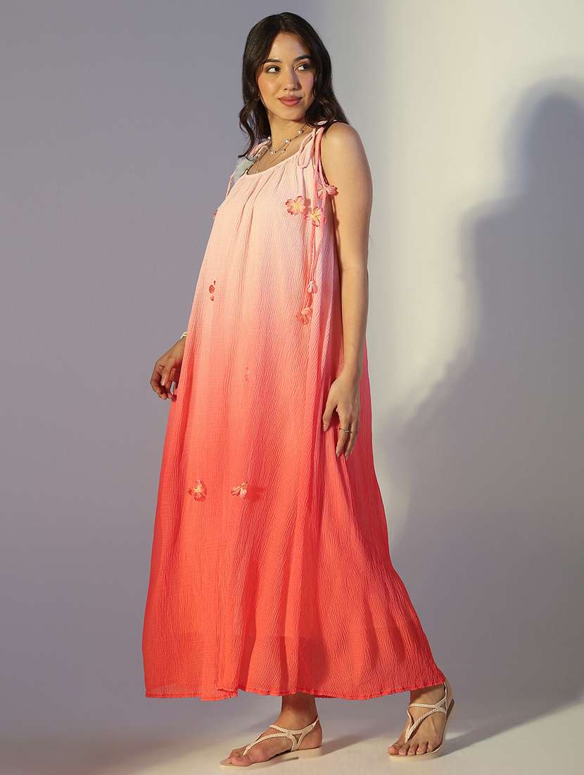 women ombre shoulder strap a-line dress - 22321967 -  Standard Image - 3