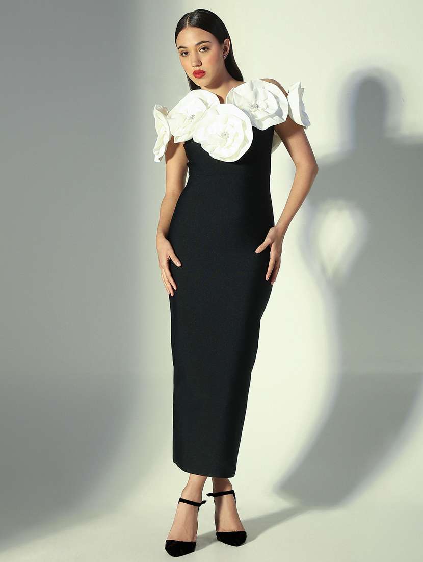 women embellished off shoulder bodycon dress - 22322006 -  Standard Image - 3