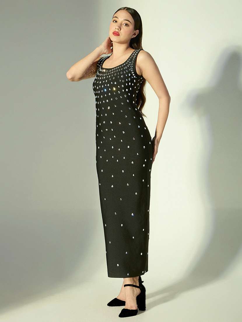 women embellished sleeveless bodycon dress - 22322008 -  Standard Image - 3