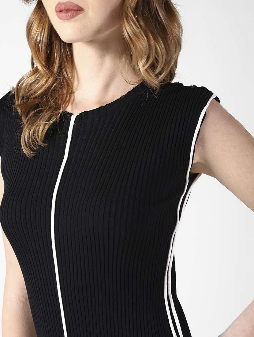 women solid sleeveless bodycon dress - 22322032 -  Standard Image - 5