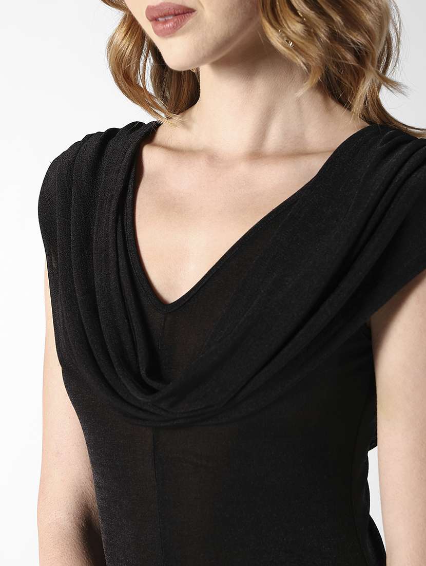 women soldi cowl neck cap sleeve bodycon dress - 22322054 -  Standard Image - 5