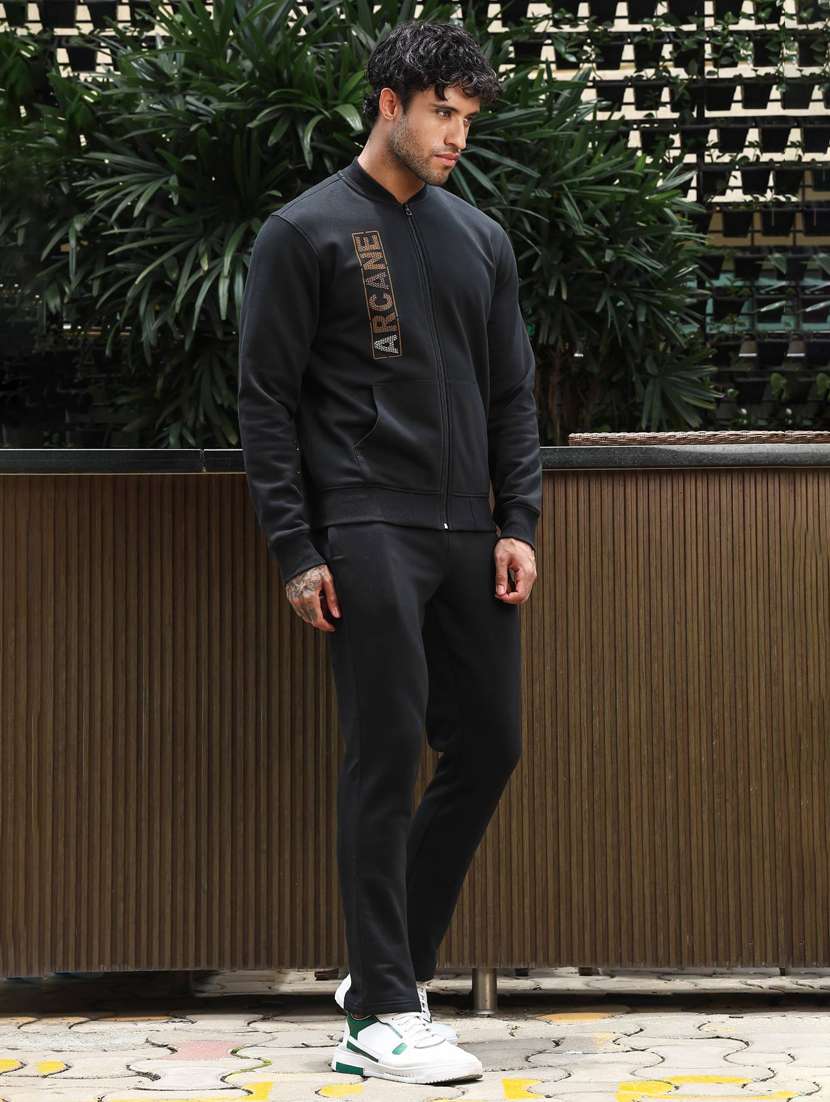 men typographic long sleeve full length track suit - 22322073 -  Standard Image - 3