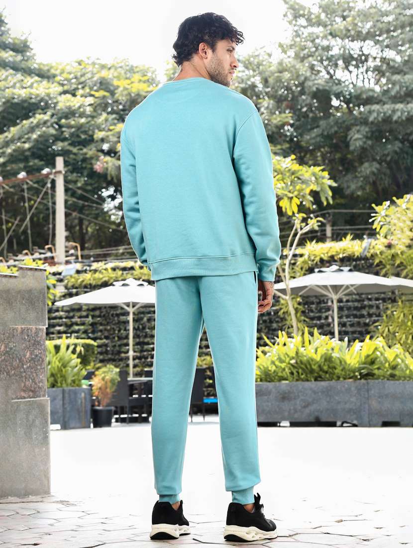 men typographic long sleeve full length track suit - 22322075 -  Standard Image - 3