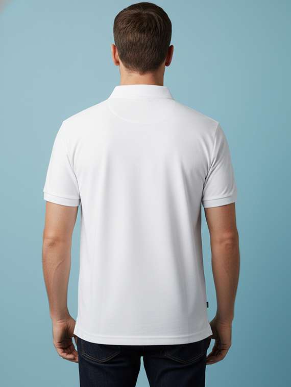 men solid short sleeve regular fit polo t-shirt - 22322098 -  Standard Image - 3