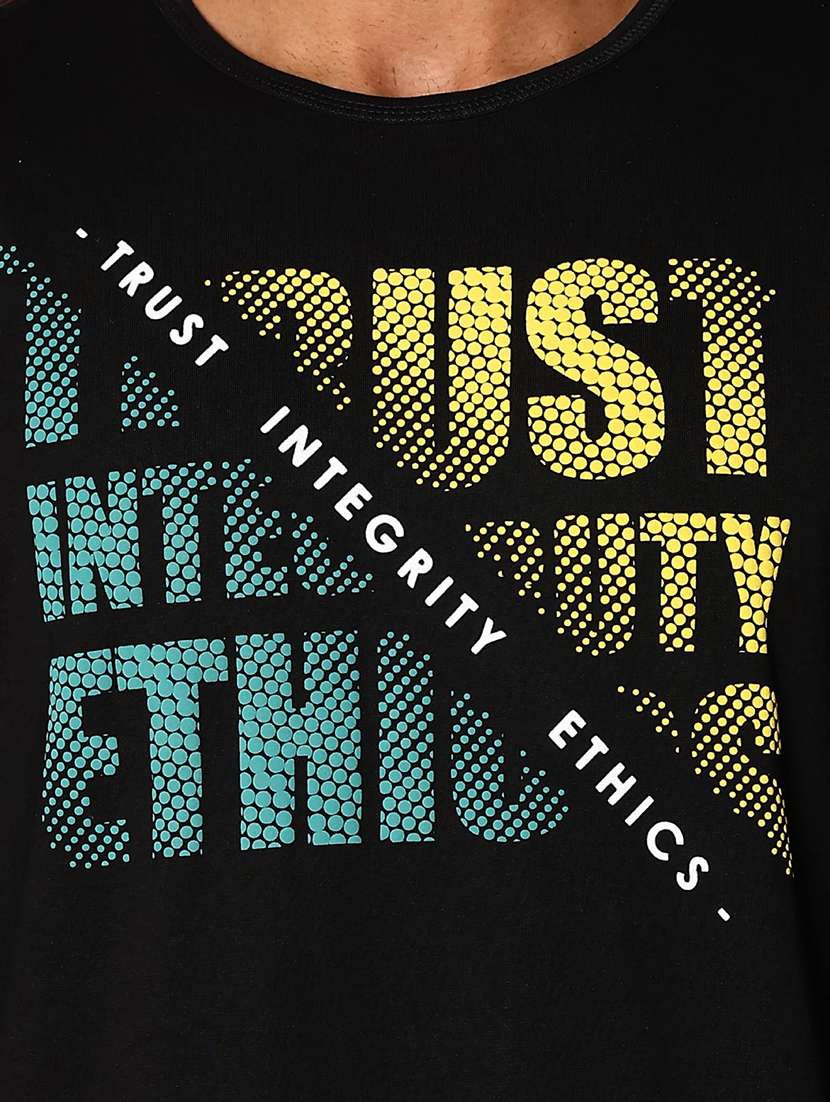 men chest print long sleeve regular fit t-shirt - 22322107 -  Standard Image - 5