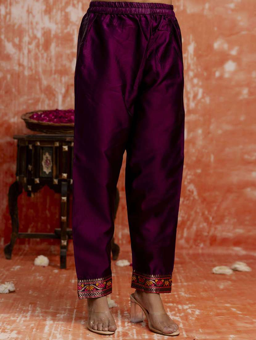Women Self Design Three Quarter Sleeve Kurta Pant With Dupatta Set - 22322246 -  Standard Image - 5