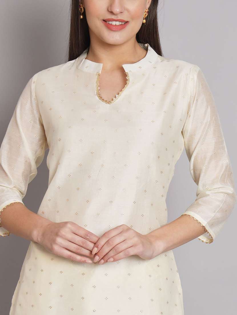 women self design three quarter sleeve kurta pant with dupatta set - 22322290 -  Standard Image - 5