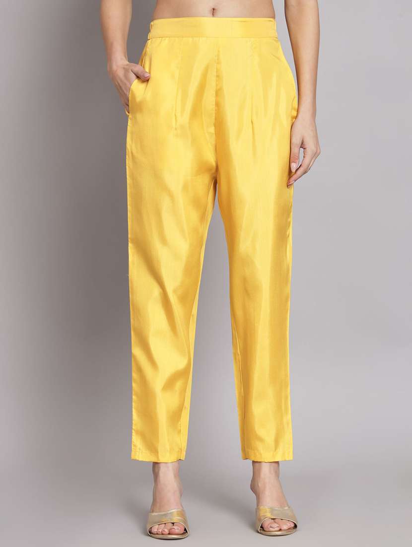 women solid with work three quarter sleeve kurta pant with dupatta set - 22322595 -  Standard Image - 3