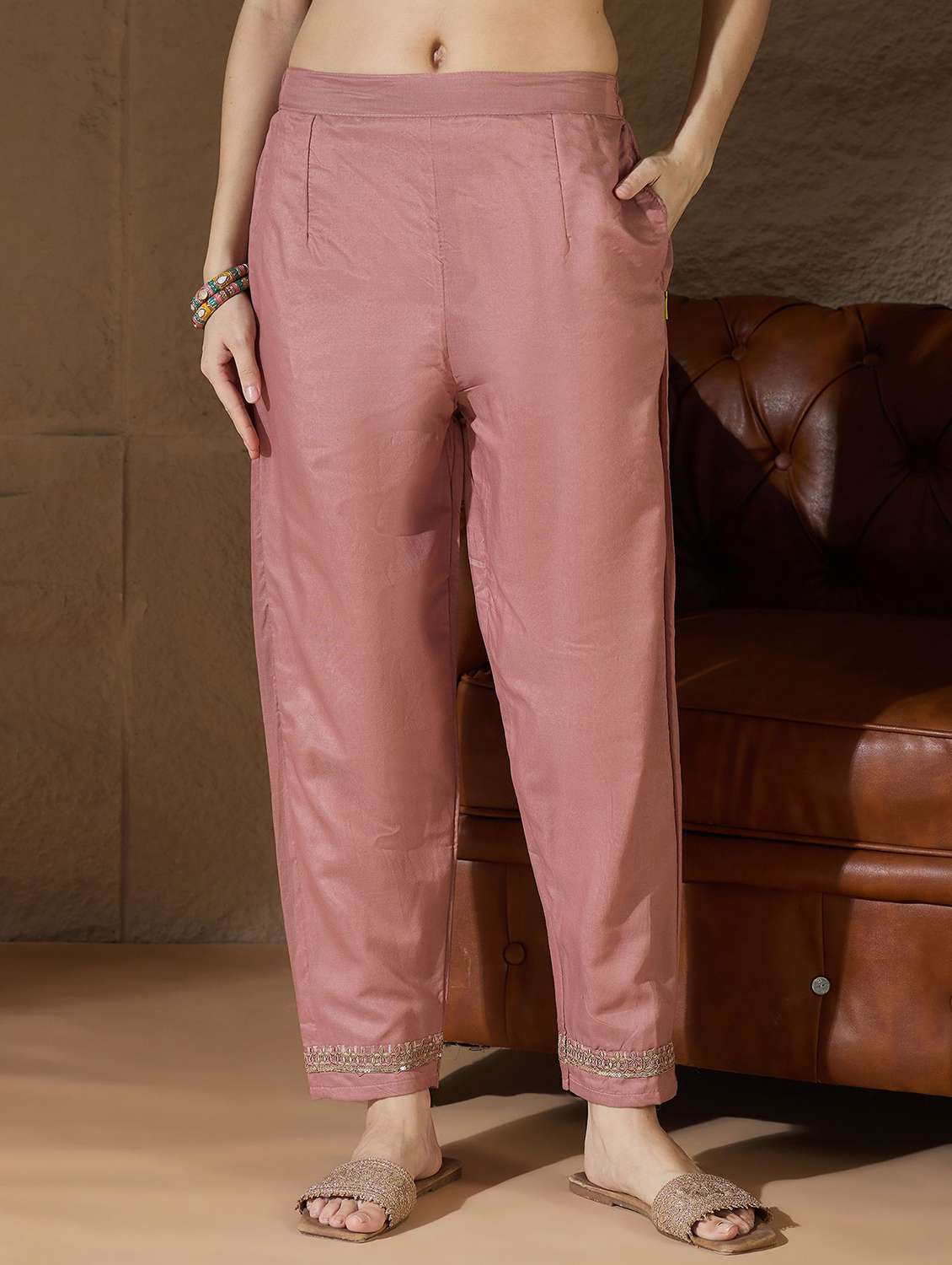 women self design three quarter sleeve kurta pant with dupatta set - 22322631 -  Standard Image - 5