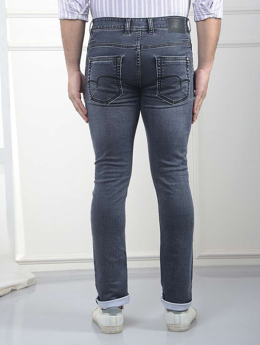 Men Washed Mid Rise Full Length Jeans - 22322933 -  Standard Image - 3
