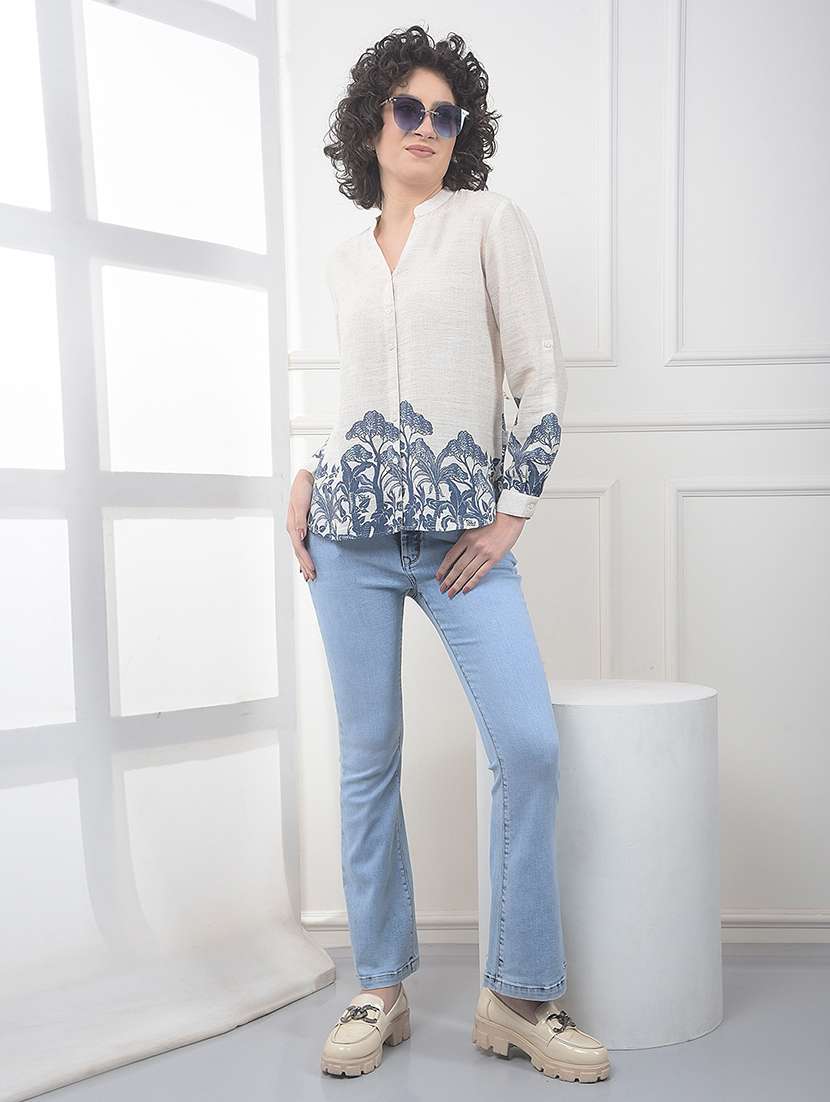 women printed long sleeve shirt - 22323200 -  Standard Image - 5