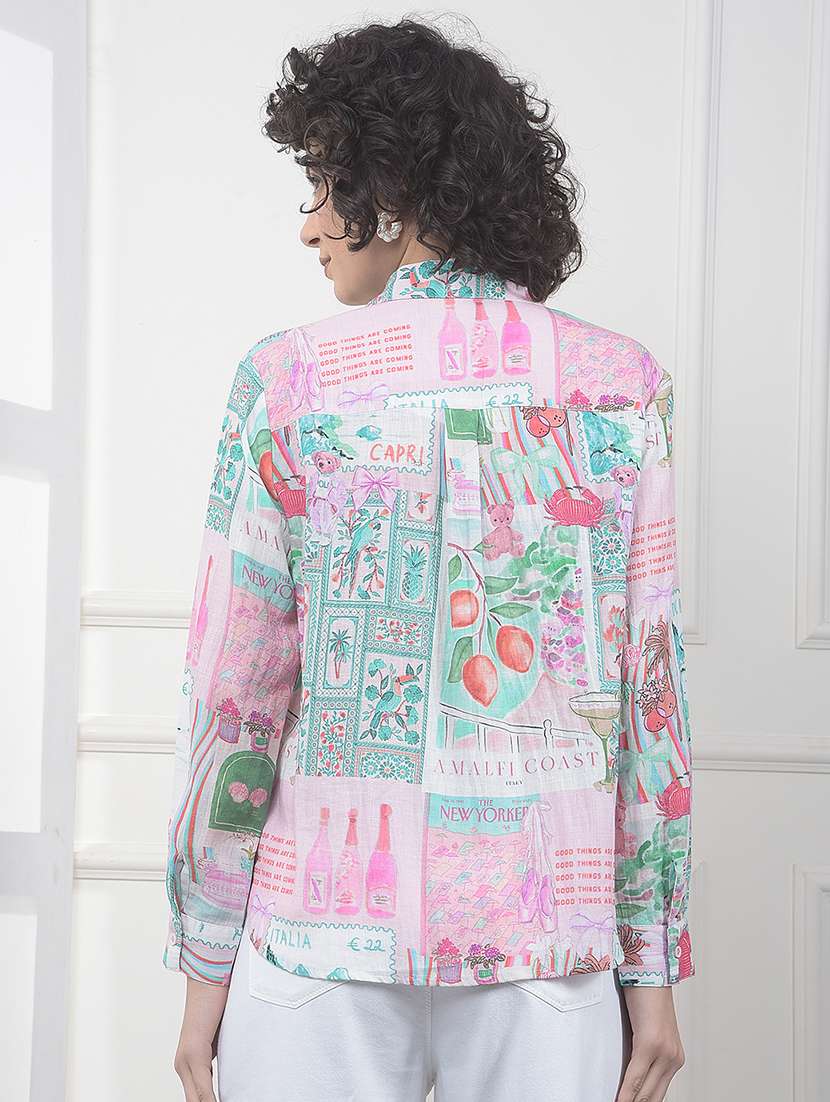 Women Printed Long Sleeve Shirt - 22323201 -  Standard Image - 3