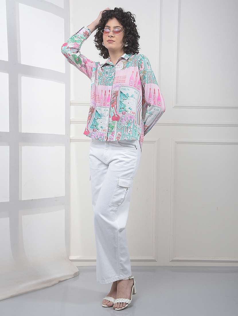 Women Printed Long Sleeve Shirt - 22323201 -  Standard Image - 5