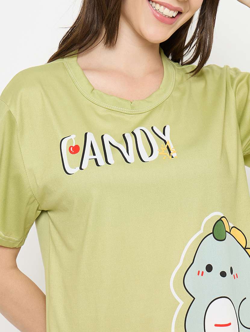 Women Printed Nightwear Pyjama Set - 22323235 -  Standard Image - 5