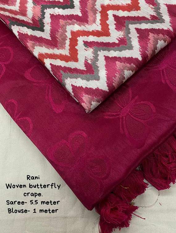 women self design plain saree with blouse - 22323269 -  Standard Image - 3