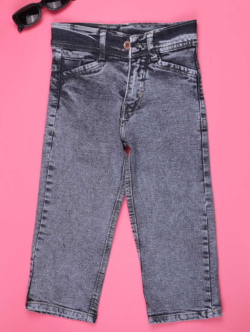 boys solid mid rise straight jean
