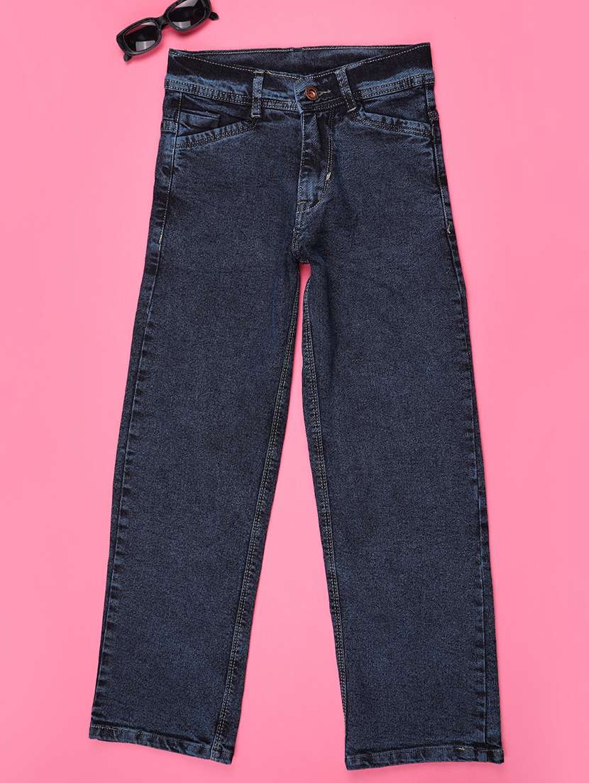 boys solid mid rise straight jean