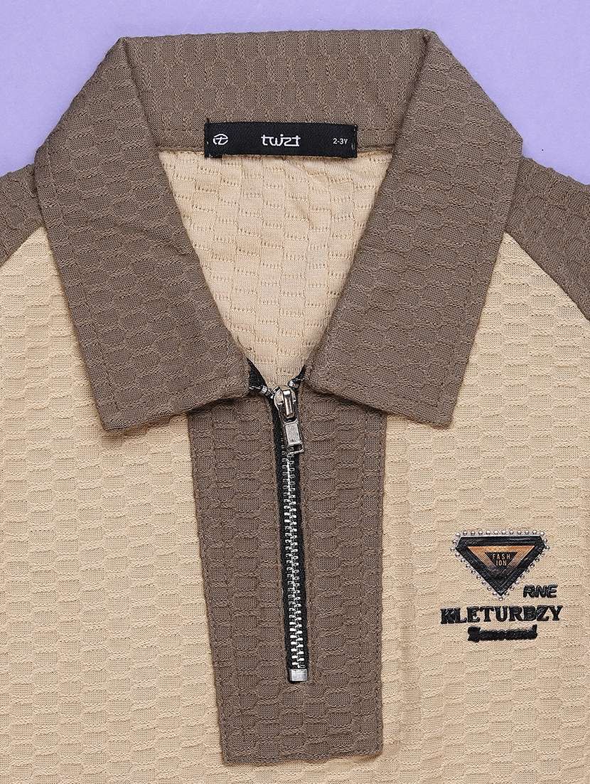 boys color blocked  short sleeve polo t-shirt - 22323551 -  Standard Image - 3