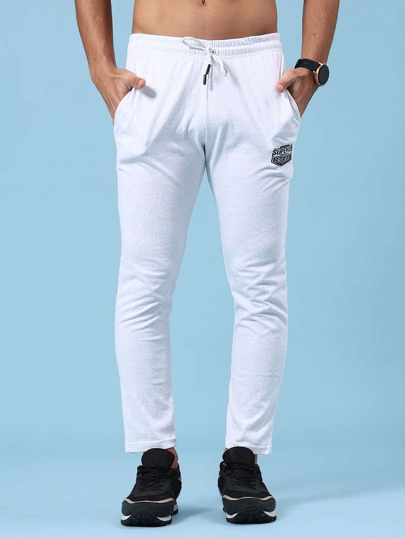 grey cotton  full length track pant