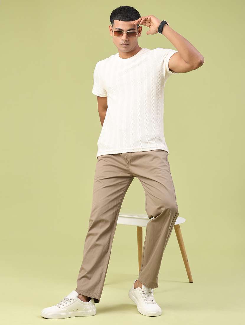 men solid mid rise full length track pant - 22323594 -  Standard Image - 5