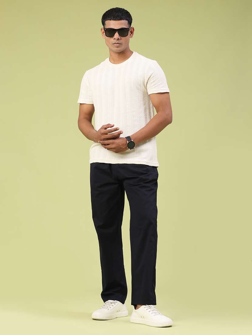 men solid mid rise full length track pant - 22323599 -  Standard Image - 5