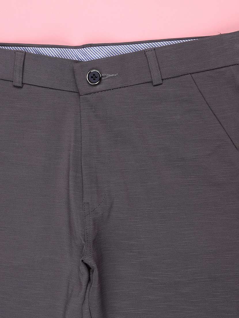 boys solid mid rise slim fit chinos - 22323652 -  Standard Image - 3