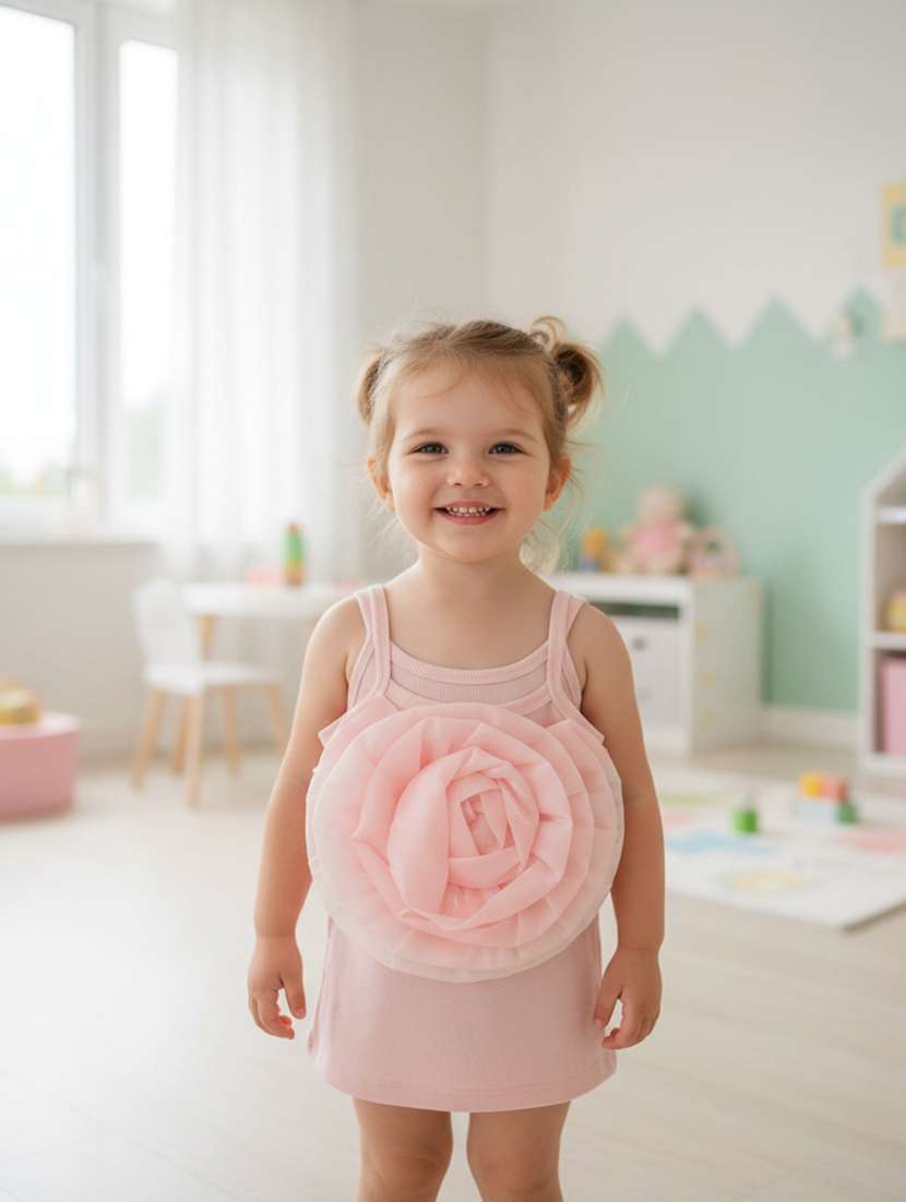 pink cotton blend tshirt