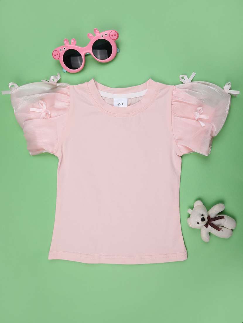 pink cotton blend dress