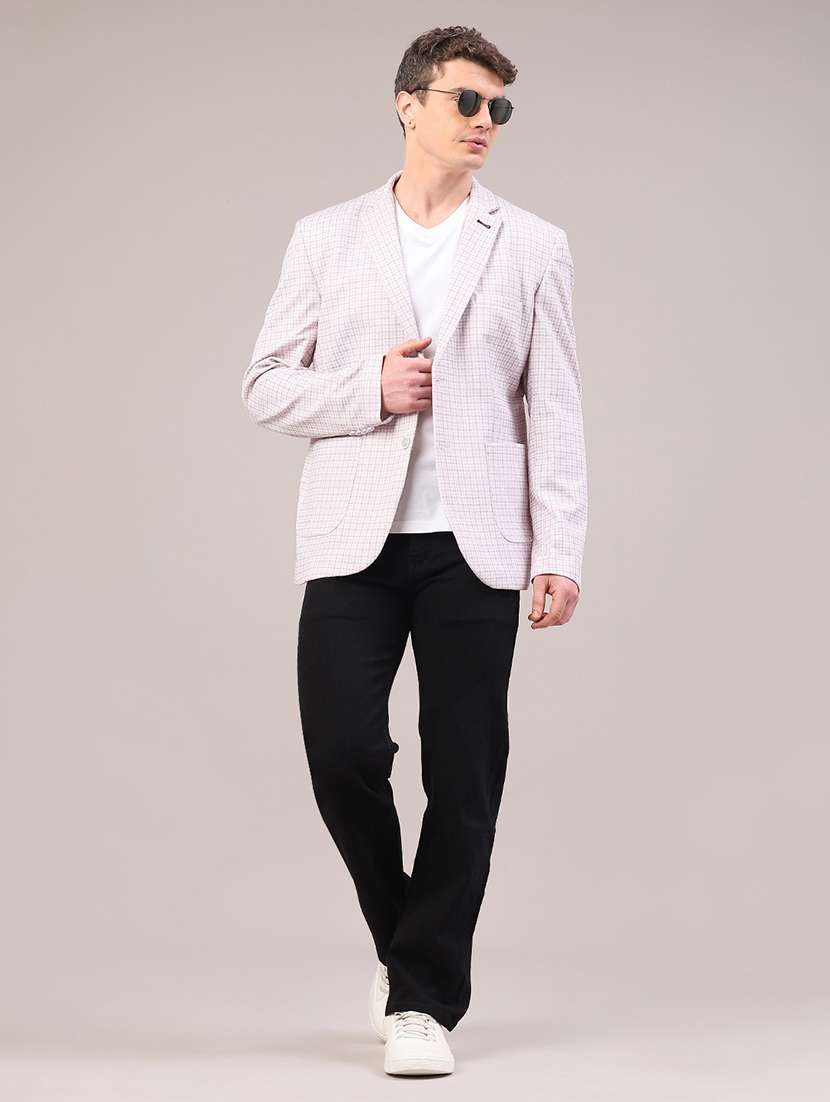 men plain mid rise full length straight fit jeans - 22323951 -  Standard Image - 5