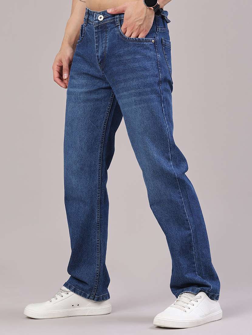 men washed mid rise full length relaxed fit jeans - 22323961 -  Standard Image - 3