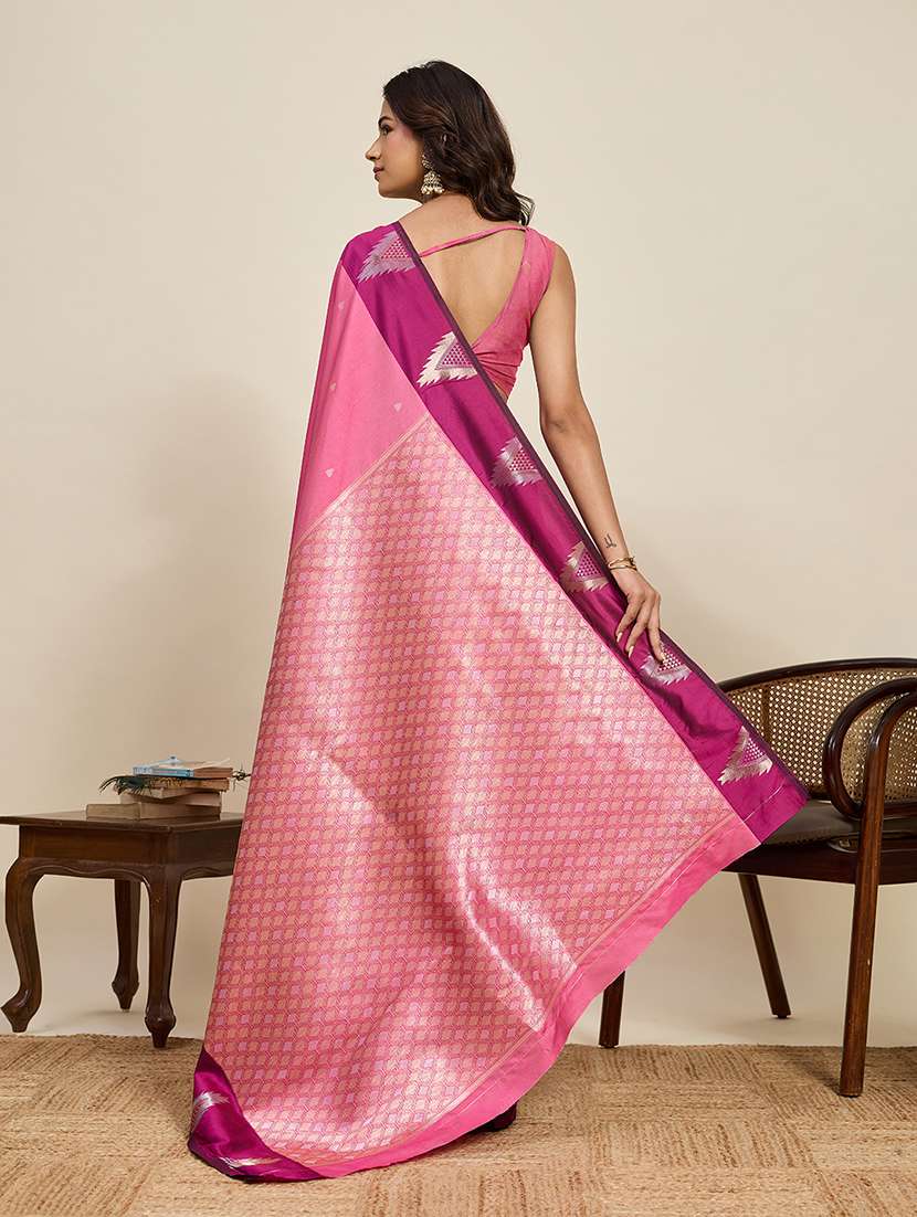 women self design banarasi saree with blouse - 22324061 -  Standard Image - 3